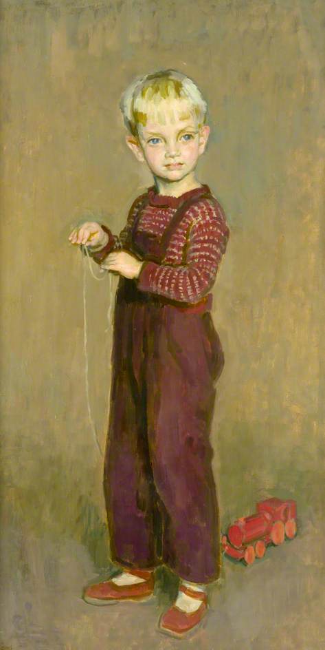 Wikioo.org - The Encyclopedia of Fine Arts - Painting, Artwork by Henry Lamb - Boy with a Toy