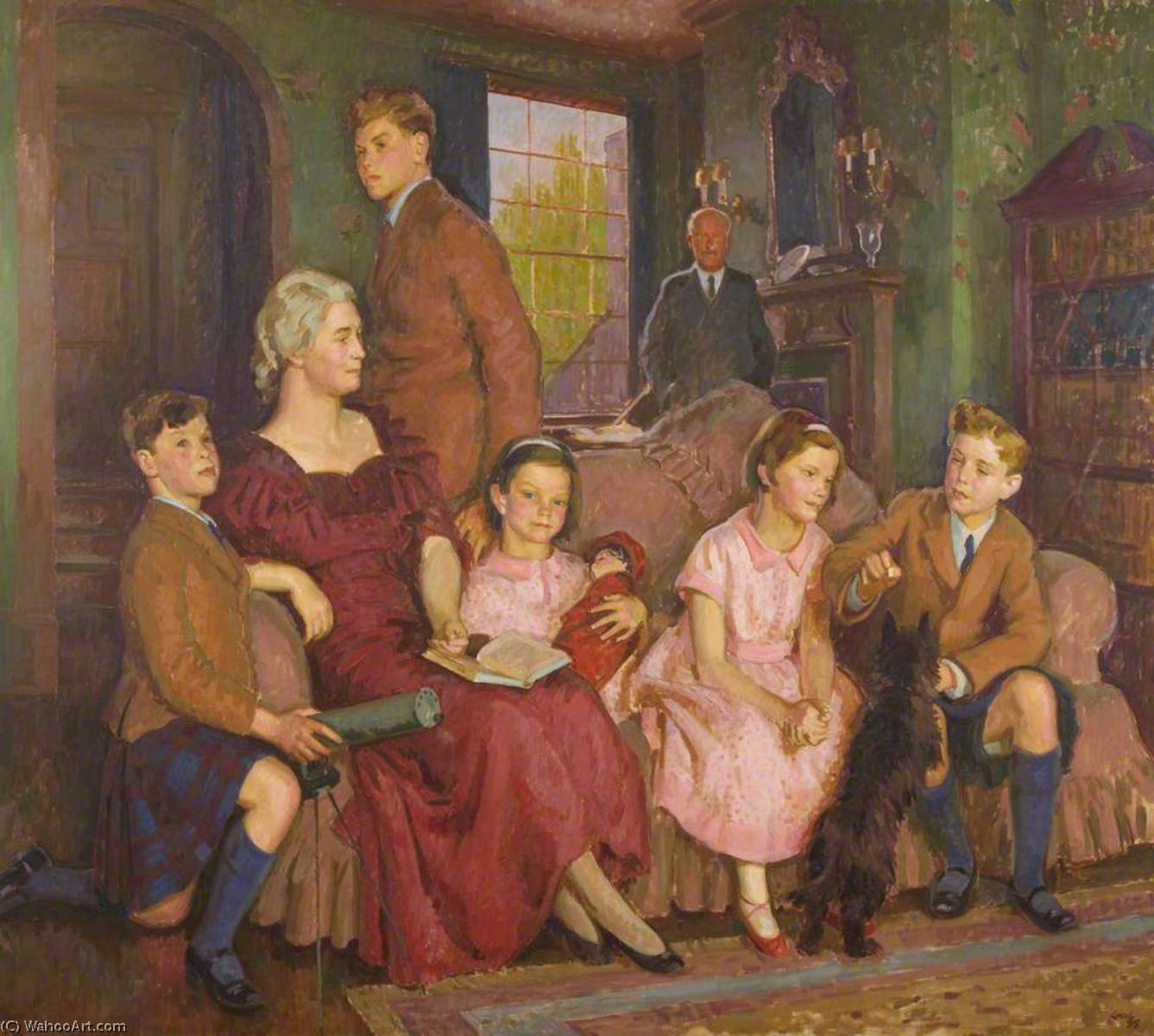 Wikioo.org - สารานุกรมวิจิตรศิลป์ - จิตรกรรม Henry Lamb - The Elliott Family