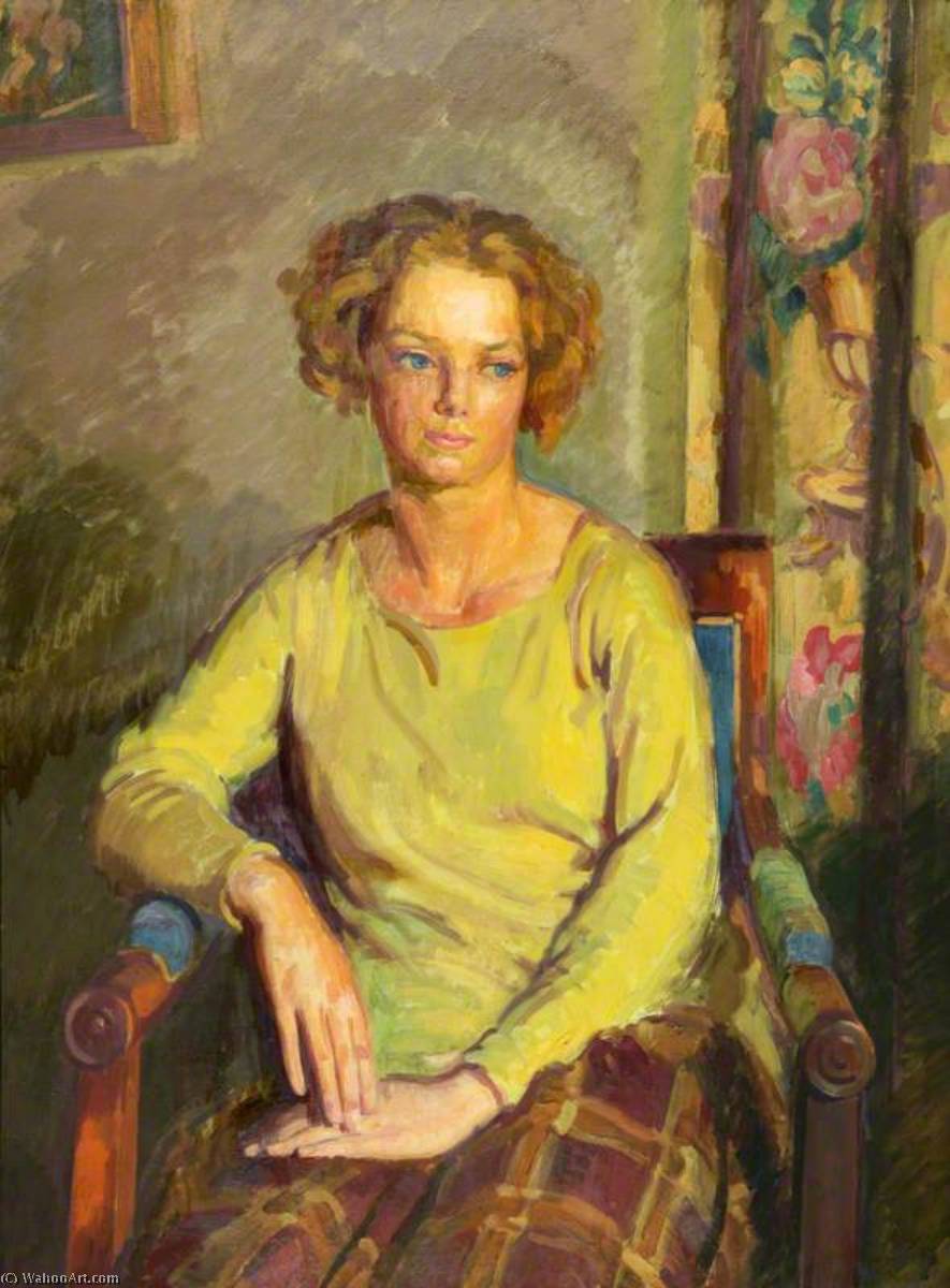 Wikioo.org - The Encyclopedia of Fine Arts - Painting, Artwork by Henry Lamb - The Yellow Jumper
