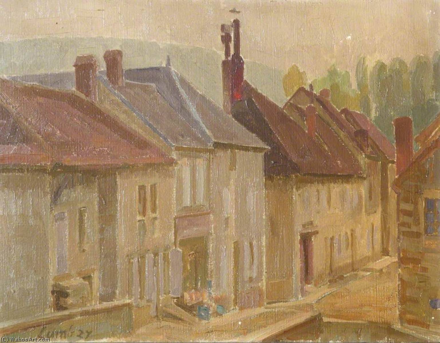 Wikioo.org - The Encyclopedia of Fine Arts - Painting, Artwork by Henry Lamb - Village in Burgundy