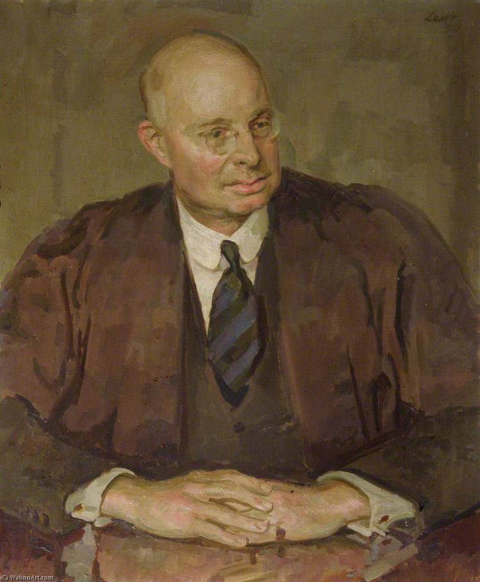Wikioo.org - สารานุกรมวิจิตรศิลป์ - จิตรกรรม Henry Lamb - Sir Will Spens (1882–1962), Politician and Educationalist, Master (1927–1952)