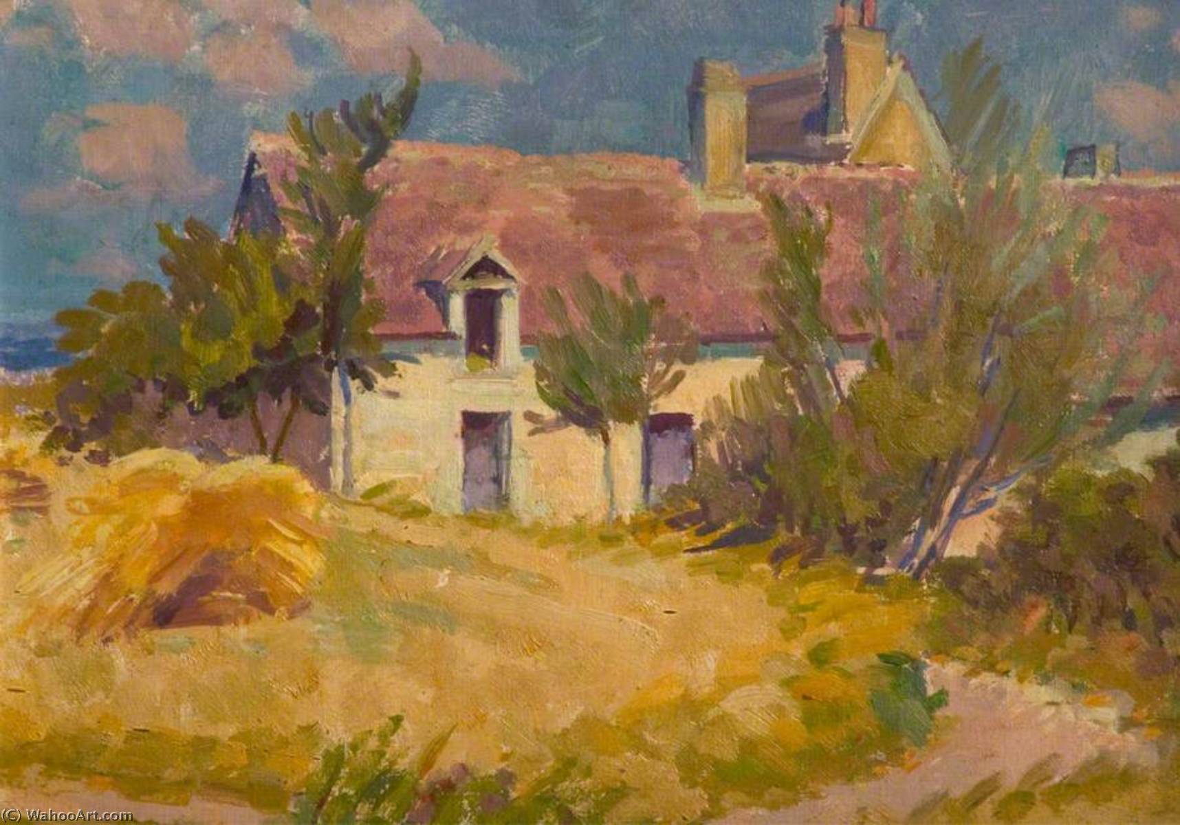 WikiOO.org - Encyclopedia of Fine Arts - Maľba, Artwork Henry Lamb - A French Farm