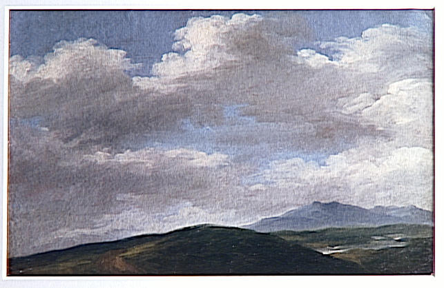 WikiOO.org - Encyclopedia of Fine Arts - Maleri, Artwork Pierre Henri De Valenciennes - A LA VILLA BORGHESE NUAGES BLANCS