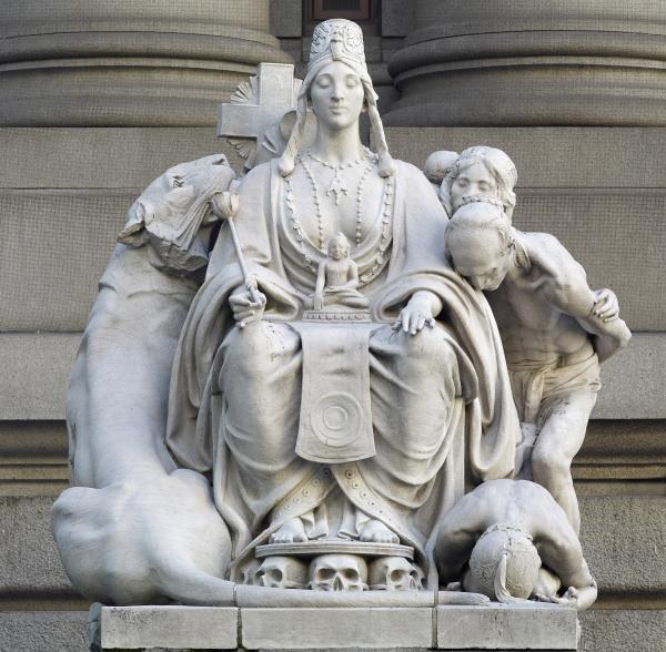WikiOO.org - Encyclopedia of Fine Arts - Lukisan, Artwork Daniel Chester French - Four Continents Asia