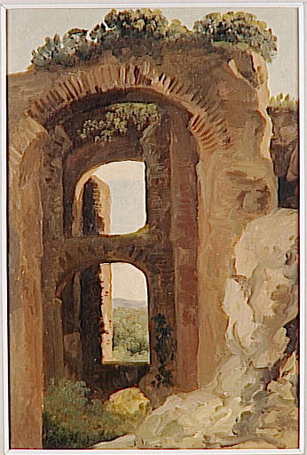 WikiOO.org - Encyclopedia of Fine Arts - Maleri, Artwork Pierre Henri De Valenciennes - ARCADES EN RUINE
