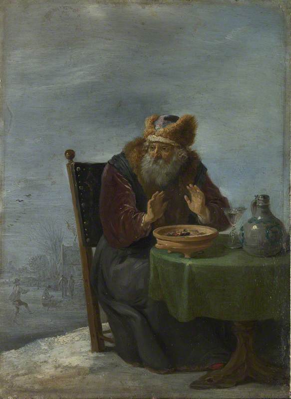 WikiOO.org - Encyclopedia of Fine Arts - Maľba, Artwork David The Younger Teniers - Winter