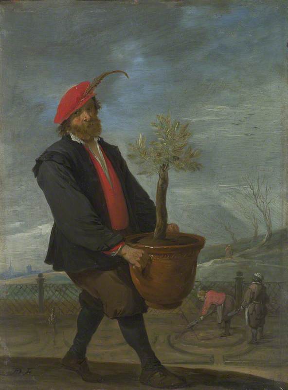 WikiOO.org - Encyclopedia of Fine Arts - Maleri, Artwork David The Younger Teniers - Spring