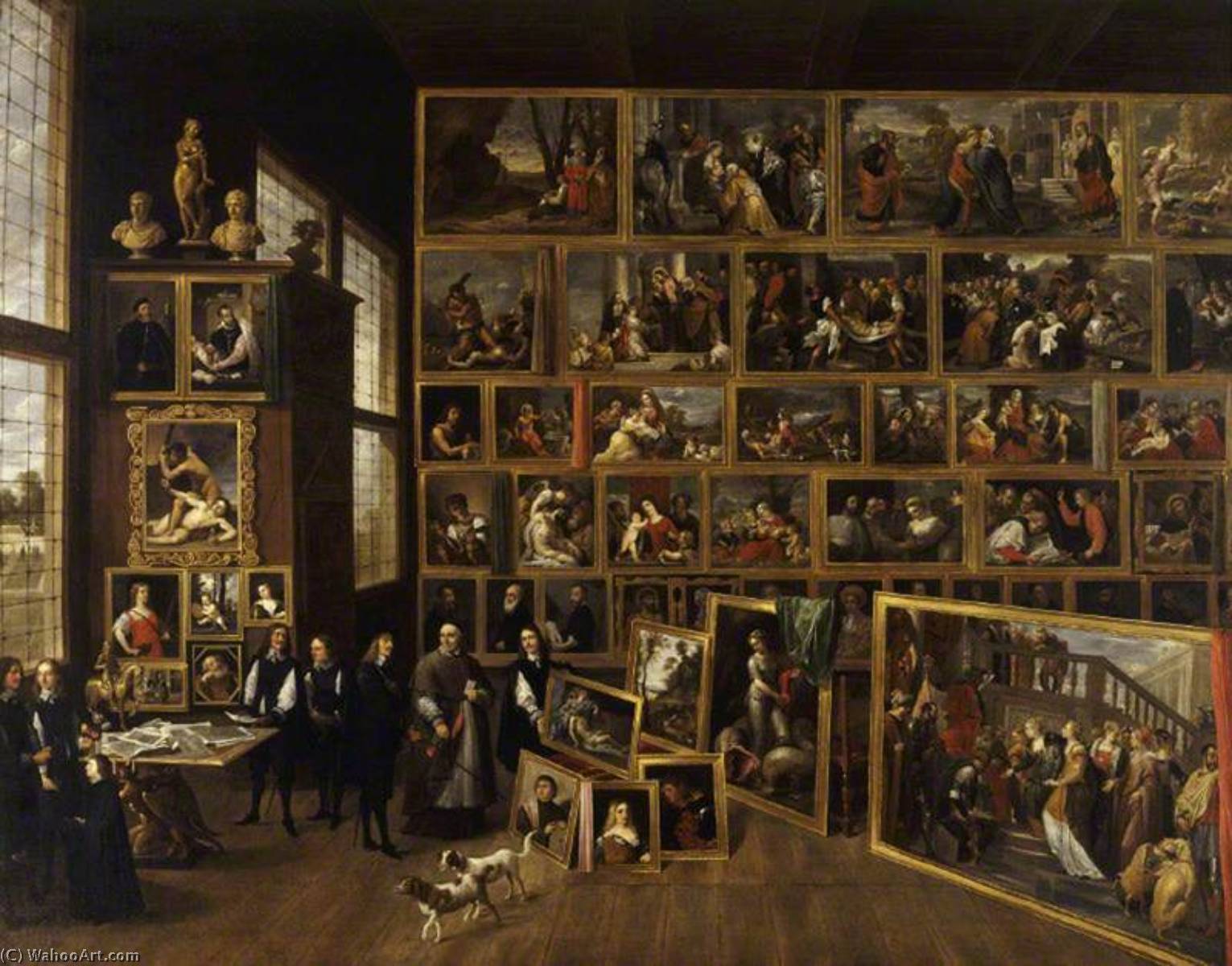 Wikioo.org - The Encyclopedia of Fine Arts - Painting, Artwork by David The Younger Teniers - The Brussels Picture Gallery of the Archduke Leopold Wilhelm of Austria (1614–1662)