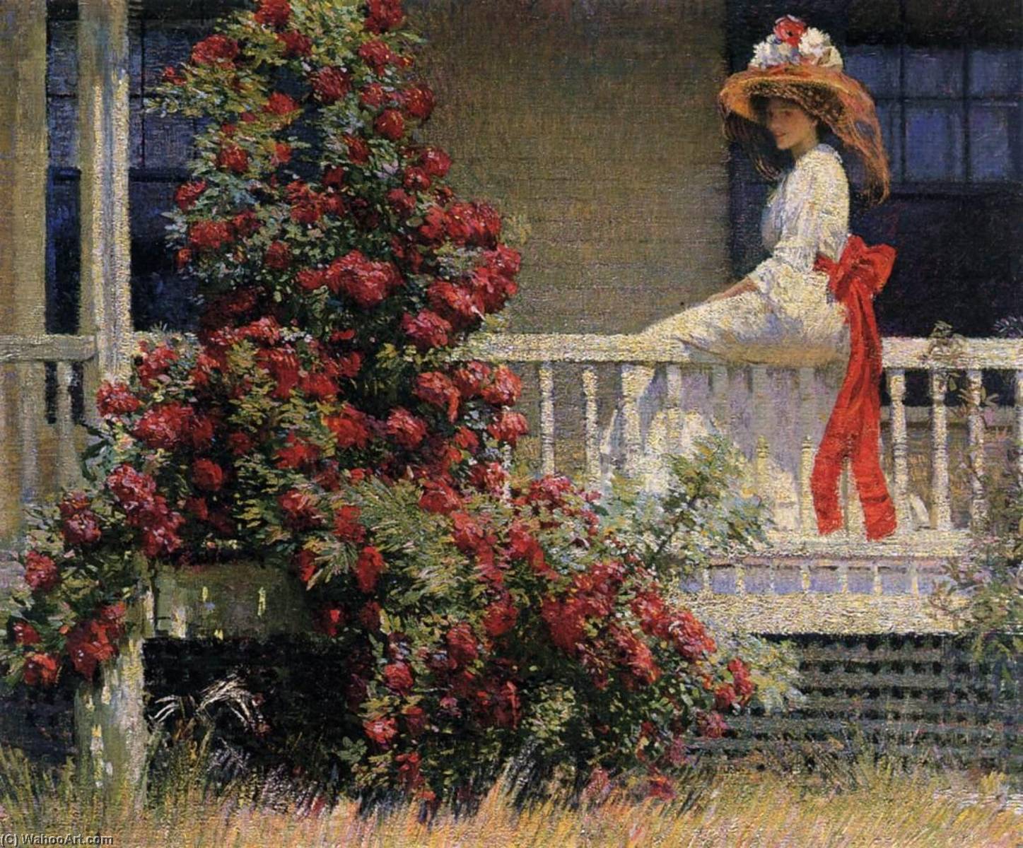Wikioo.org - The Encyclopedia of Fine Arts - Painting, Artwork by Philip Leslie Hale - The Crimson Rambler