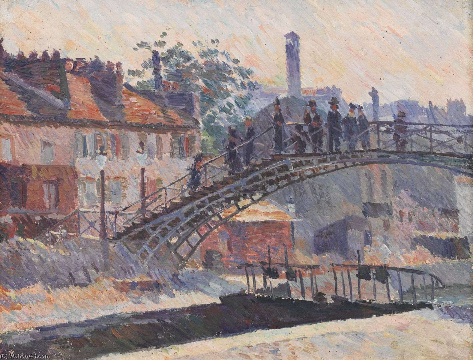 Wikioo.org - The Encyclopedia of Fine Arts - Painting, Artwork by Louis Hayet - Canal Saint Martin