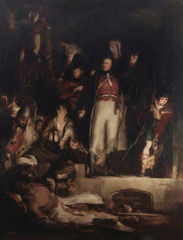 Wikioo.org - The Encyclopedia of Fine Arts - Painting, Artwork by David Wilkie Wynfield - General Sir David Baird Discovering the Body of Sultan Tippoo Sahib after Having Captured Seringapatam, on the 4th May, 1799