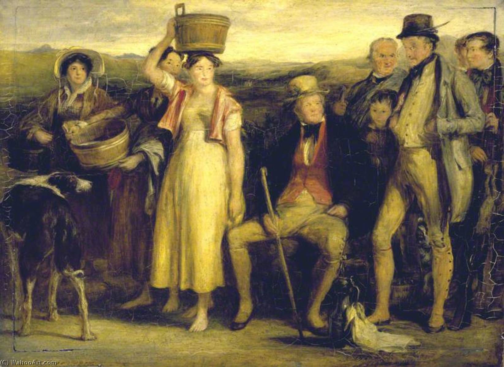 Wikioo.org - The Encyclopedia of Fine Arts - Painting, Artwork by David Wilkie Wynfield - The Abbotsford Family