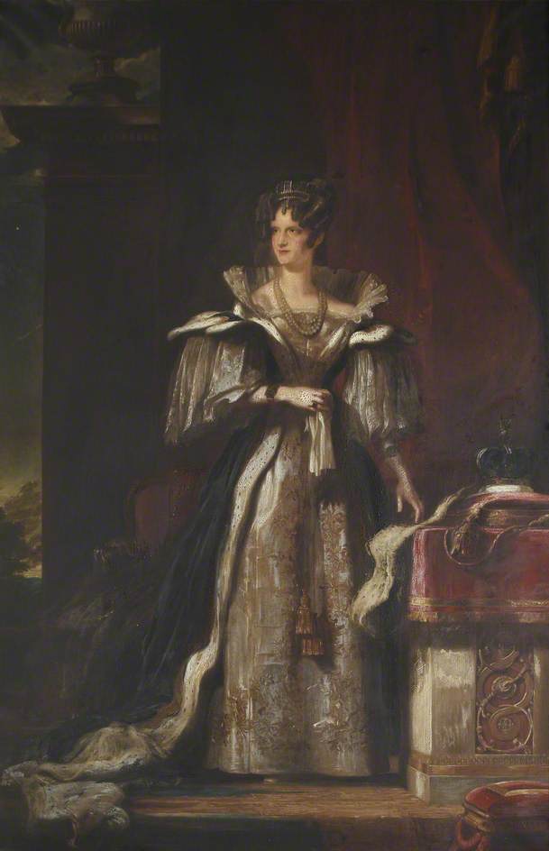 Wikioo.org – La Enciclopedia de las Bellas Artes - Pintura, Obras de arte de David Wilkie Wynfield - reina Adelaida  1792–1849