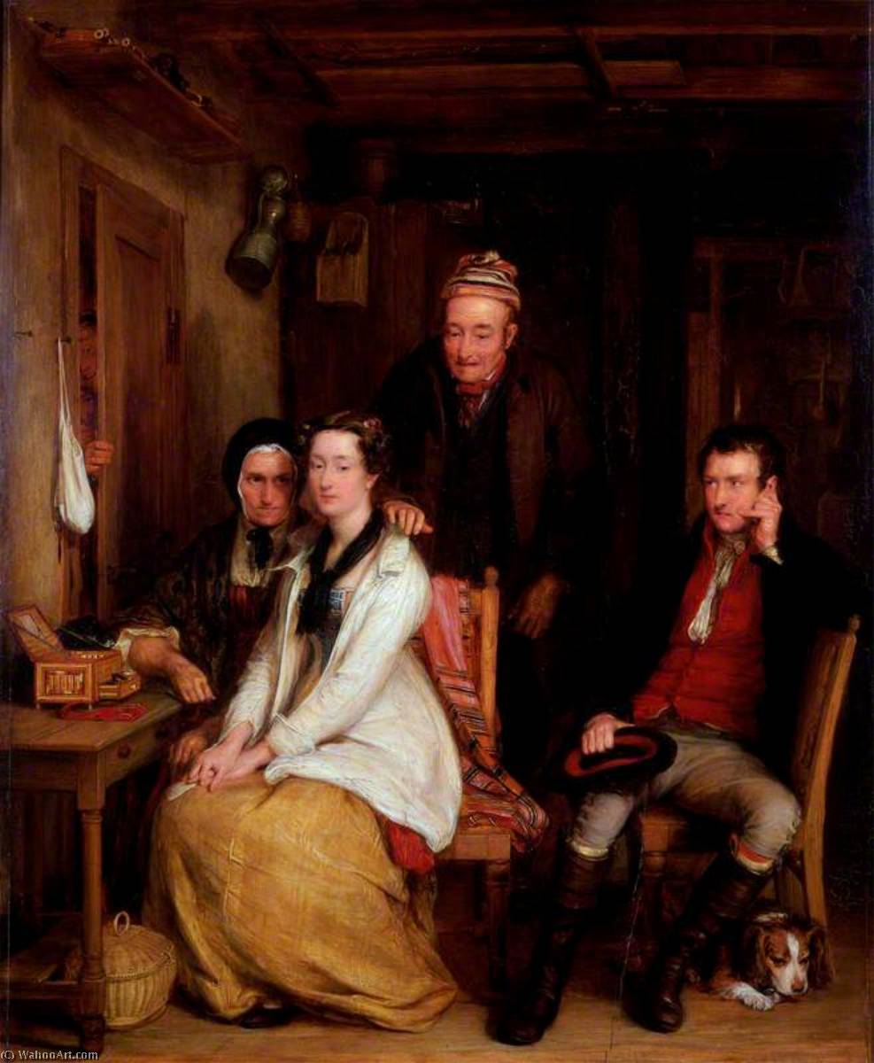 Wikioo.org - The Encyclopedia of Fine Arts - Painting, Artwork by David Wilkie Wynfield - The Refusal