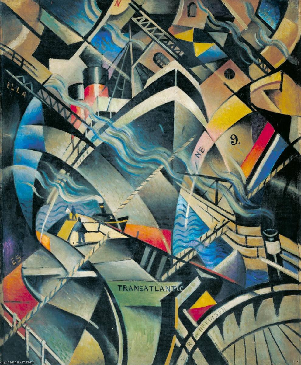 Wikioo.org - The Encyclopedia of Fine Arts - Painting, Artwork by Christopher Richard Wynne Nevinson - The Arrival