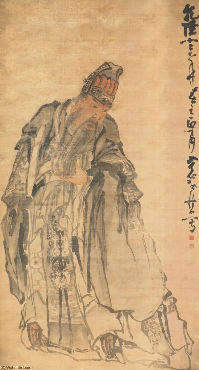 Wikioo.org - The Encyclopedia of Fine Arts - Painting, Artwork by Huang Shen - PORTRAIT OF GUAN YU