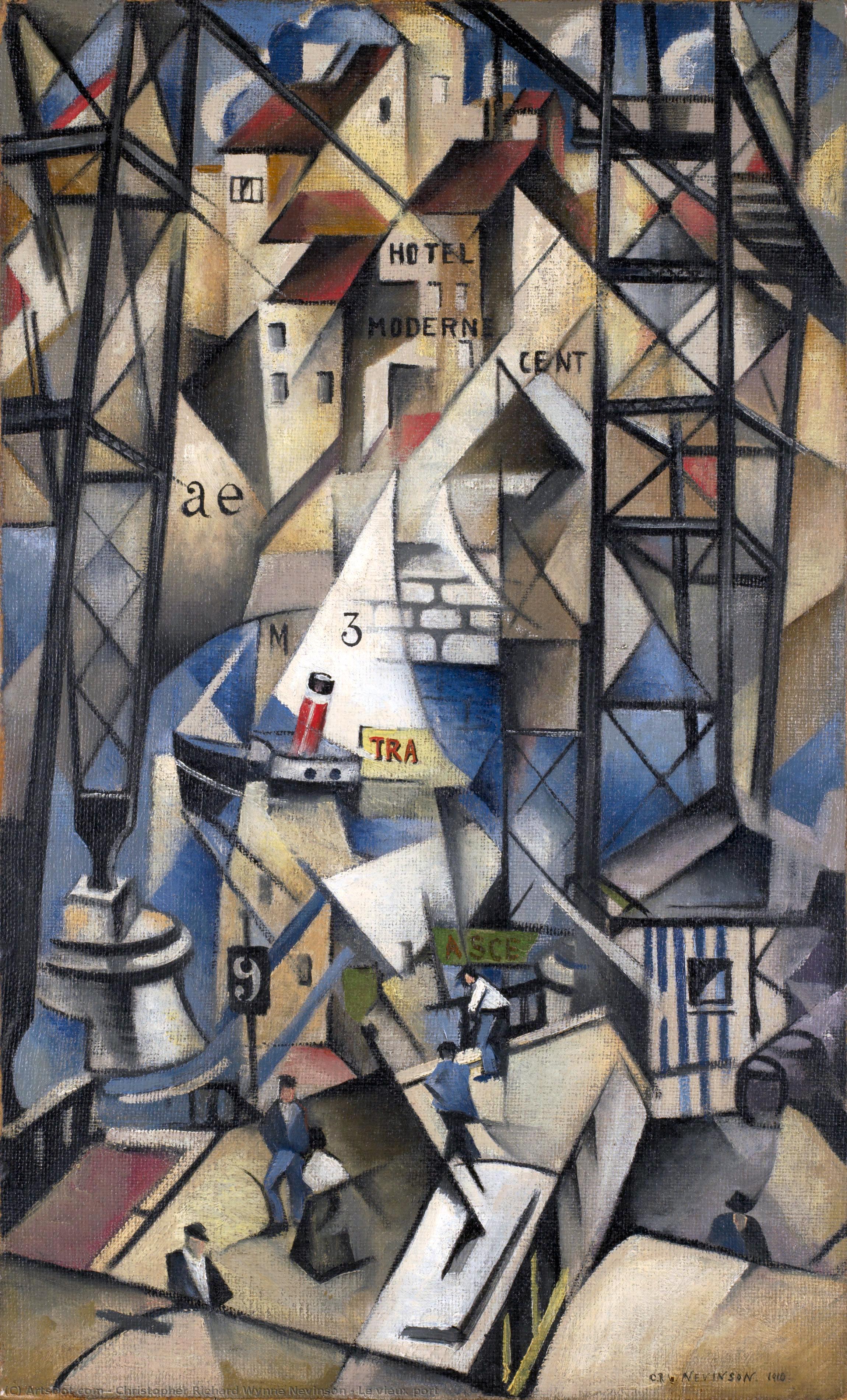 Wikioo.org - The Encyclopedia of Fine Arts - Painting, Artwork by Christopher Richard Wynne Nevinson - Le vieux port