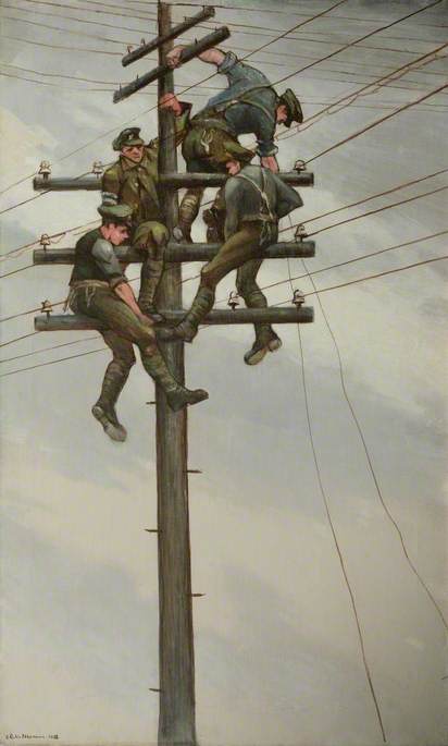 Wikioo.org - The Encyclopedia of Fine Arts - Painting, Artwork by Christopher Richard Wynne Nevinson - Nerves of the Army