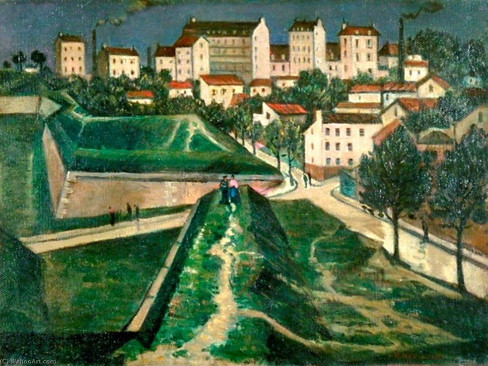 Wikioo.org - The Encyclopedia of Fine Arts - Painting, Artwork by Christopher Richard Wynne Nevinson - Paris Fortifications