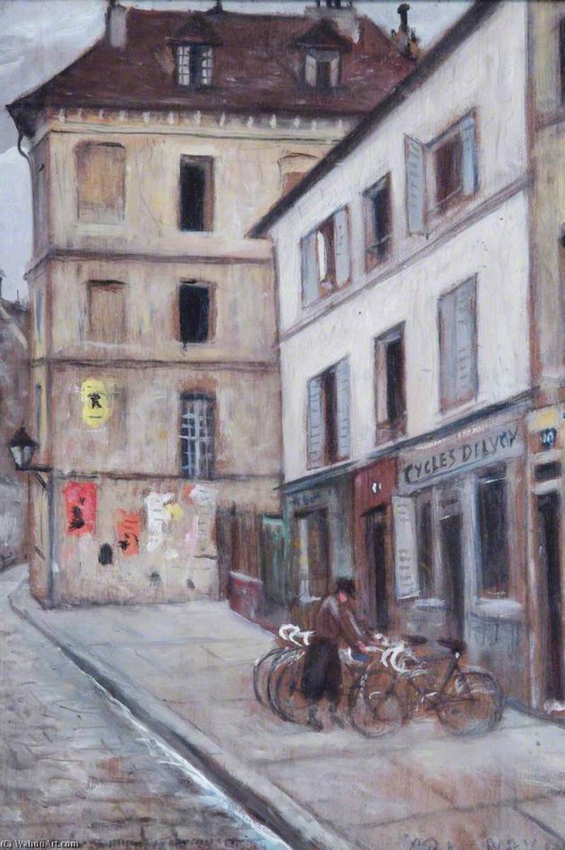 WikiOO.org - Encyclopedia of Fine Arts - Malba, Artwork Christopher Richard Wynne Nevinson - Bicyclettes, Paris, France