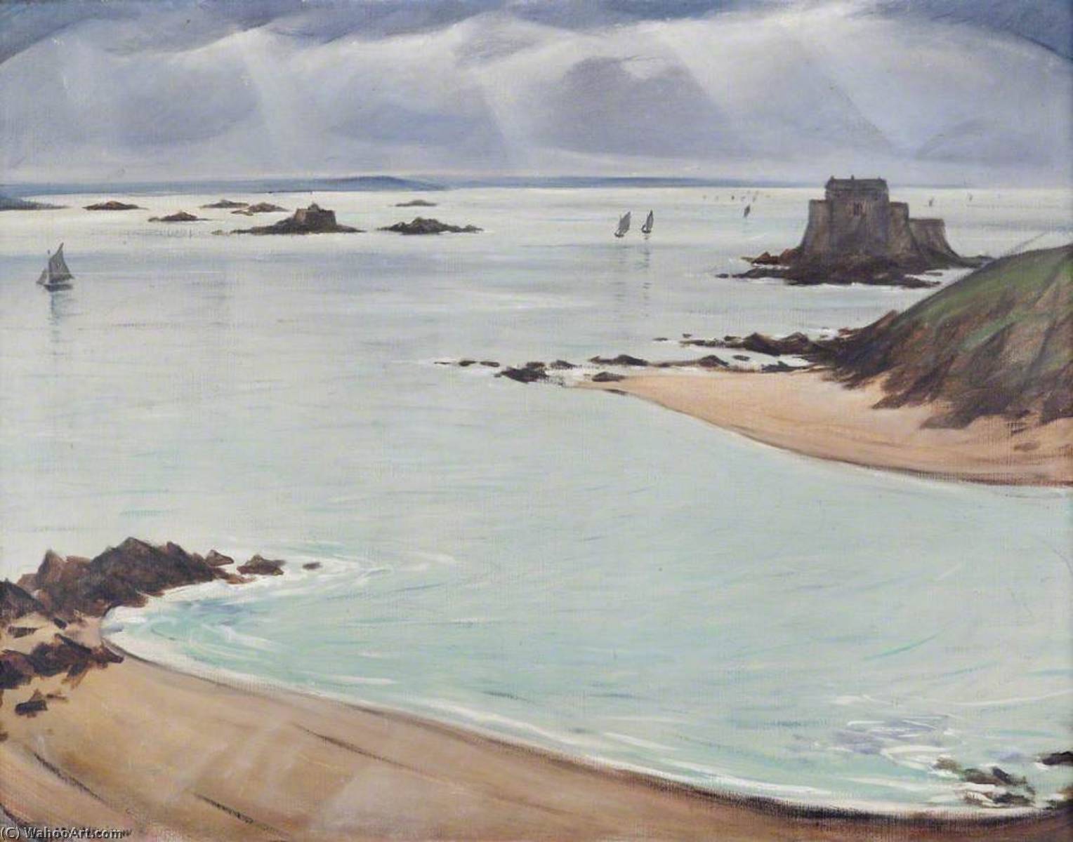 Wikioo.org - The Encyclopedia of Fine Arts - Painting, Artwork by Christopher Richard Wynne Nevinson - St Malo, France