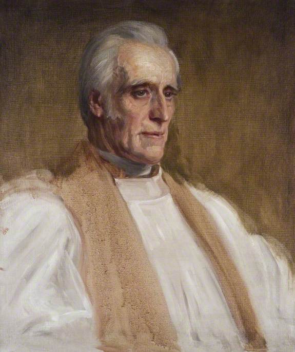 Wikioo.org - The Encyclopedia of Fine Arts - Painting, Artwork by Brian Hatton - Study for 'John Percival (1834–1918), Bishop of Hereford (1896–1917)'