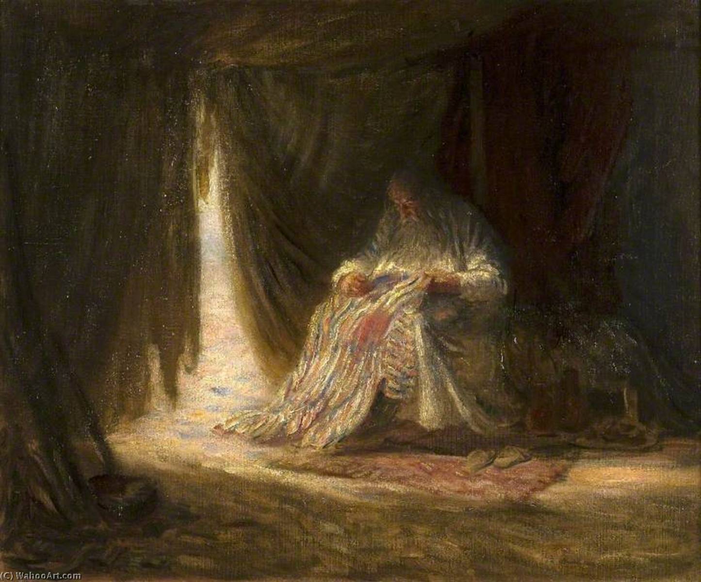 WikiOO.org - Encyclopedia of Fine Arts - Maľba, Artwork Brian Hatton - Jacob with Joseph's Coat