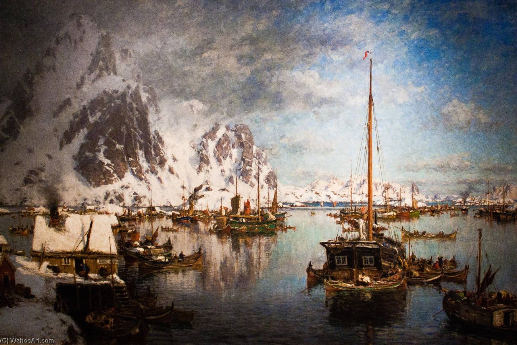 Wikioo.org - The Encyclopedia of Fine Arts - Painting, Artwork by Gunnar Berg - Svolvær