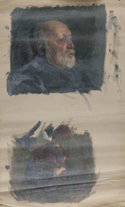 Wikioo.org - Encyklopedia Sztuk Pięknych - Malarstwo, Grafika Brian Hatton - Portrait Sketches of Unidentified Gentlemen