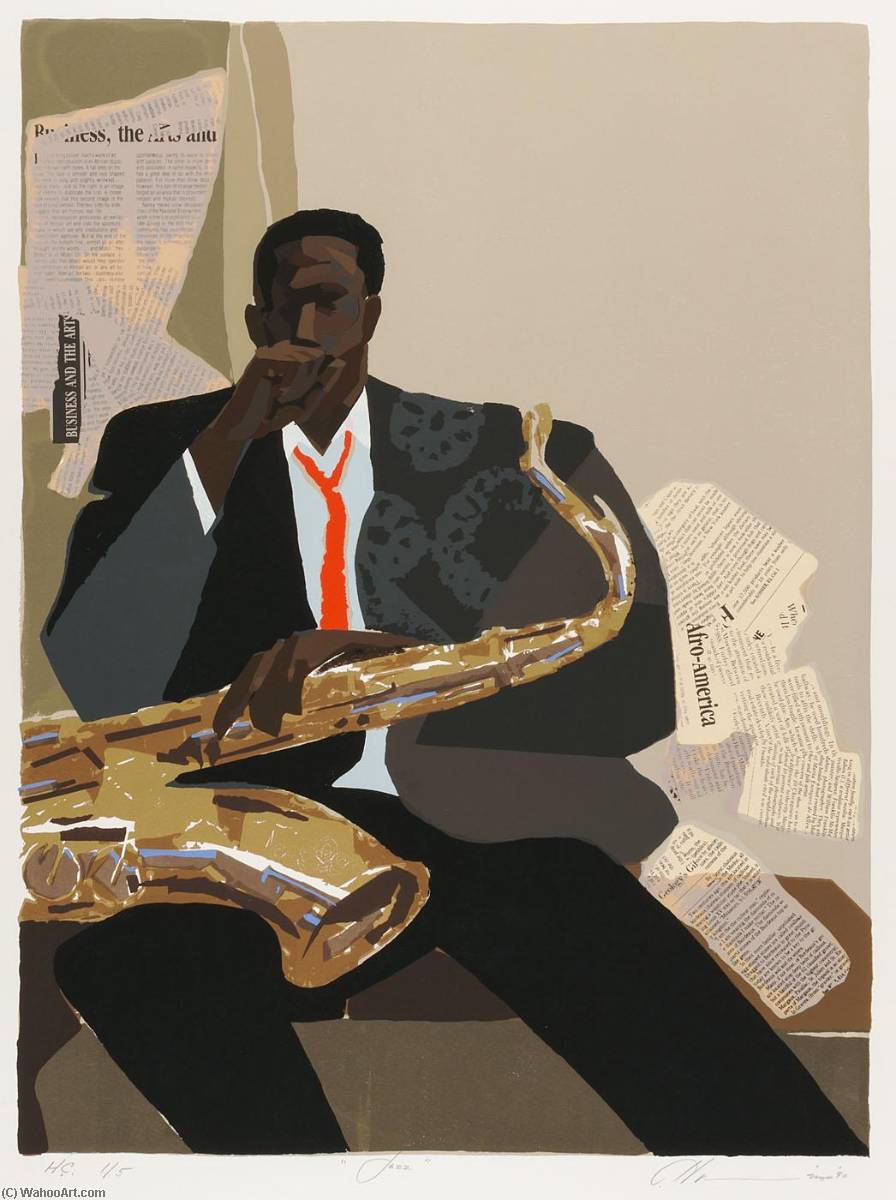 WikiOO.org - Encyclopedia of Fine Arts - Lukisan, Artwork Joseph Holston - Jazz