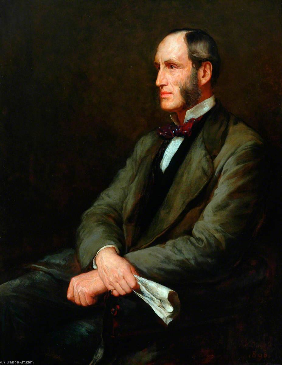 Wikioo.org - The Encyclopedia of Fine Arts - Painting, Artwork by Walter William Ouless - John Dent Dent, Chairman, North Eastern Railway (copy of an earlier work)