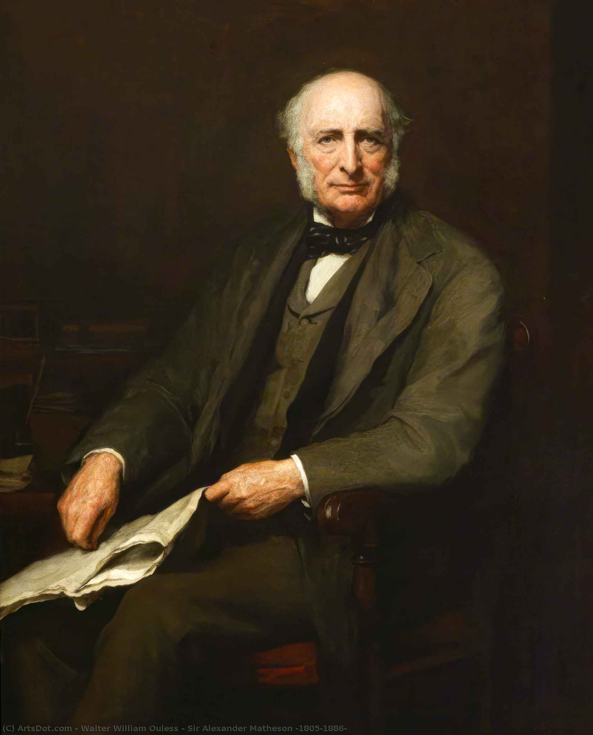 Wikioo.org - The Encyclopedia of Fine Arts - Painting, Artwork by Walter William Ouless - Sir Alexander Matheson (1805–1886)