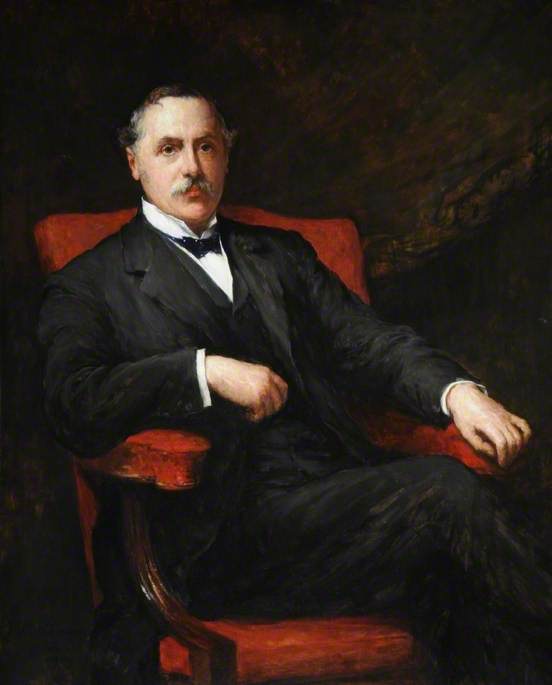 WikiOO.org - Enciklopedija likovnih umjetnosti - Slikarstvo, umjetnička djela Walter William Ouless - Sir George Franklin (d.1916)