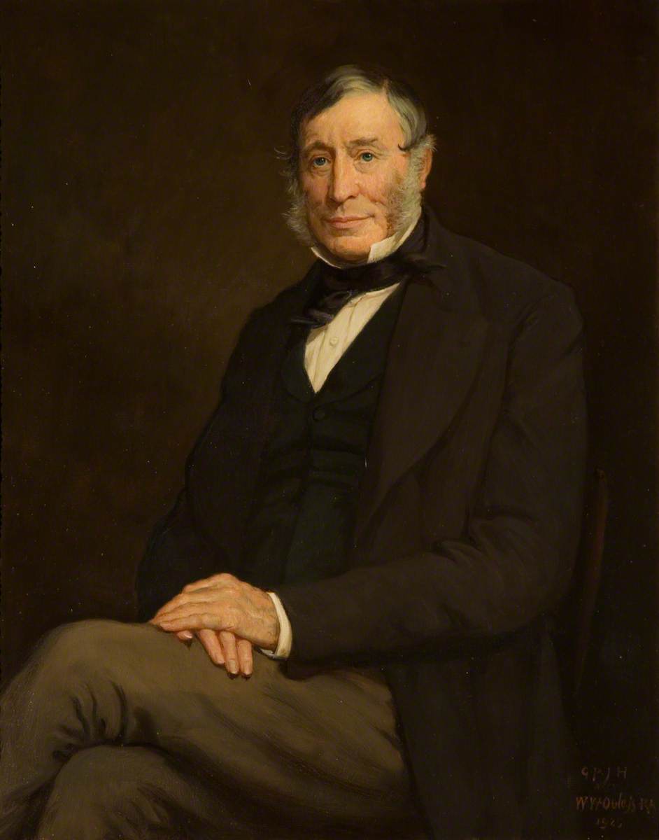 Wikioo.org - The Encyclopedia of Fine Arts - Painting, Artwork by Walter William Ouless - Thomas Fletcher Twemlow of Betley (1816–1894)