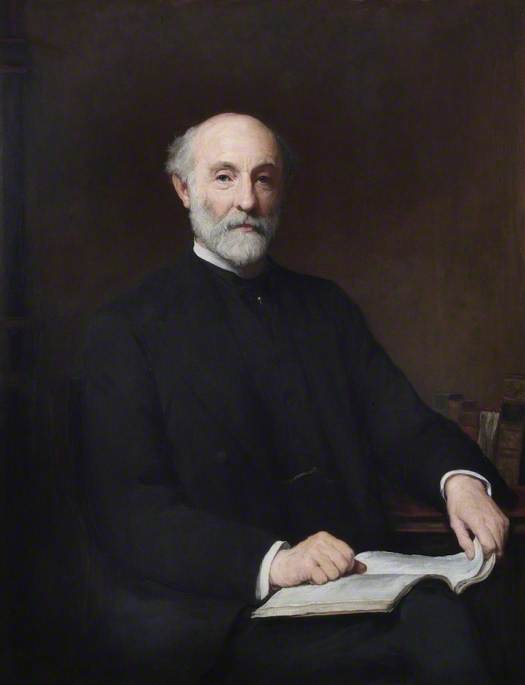 Wikioo.org - The Encyclopedia of Fine Arts - Painting, Artwork by Walter William Ouless - Sir Mark Wilks Collet (1816–1905), Governor of the Bank of England (1887–1889)