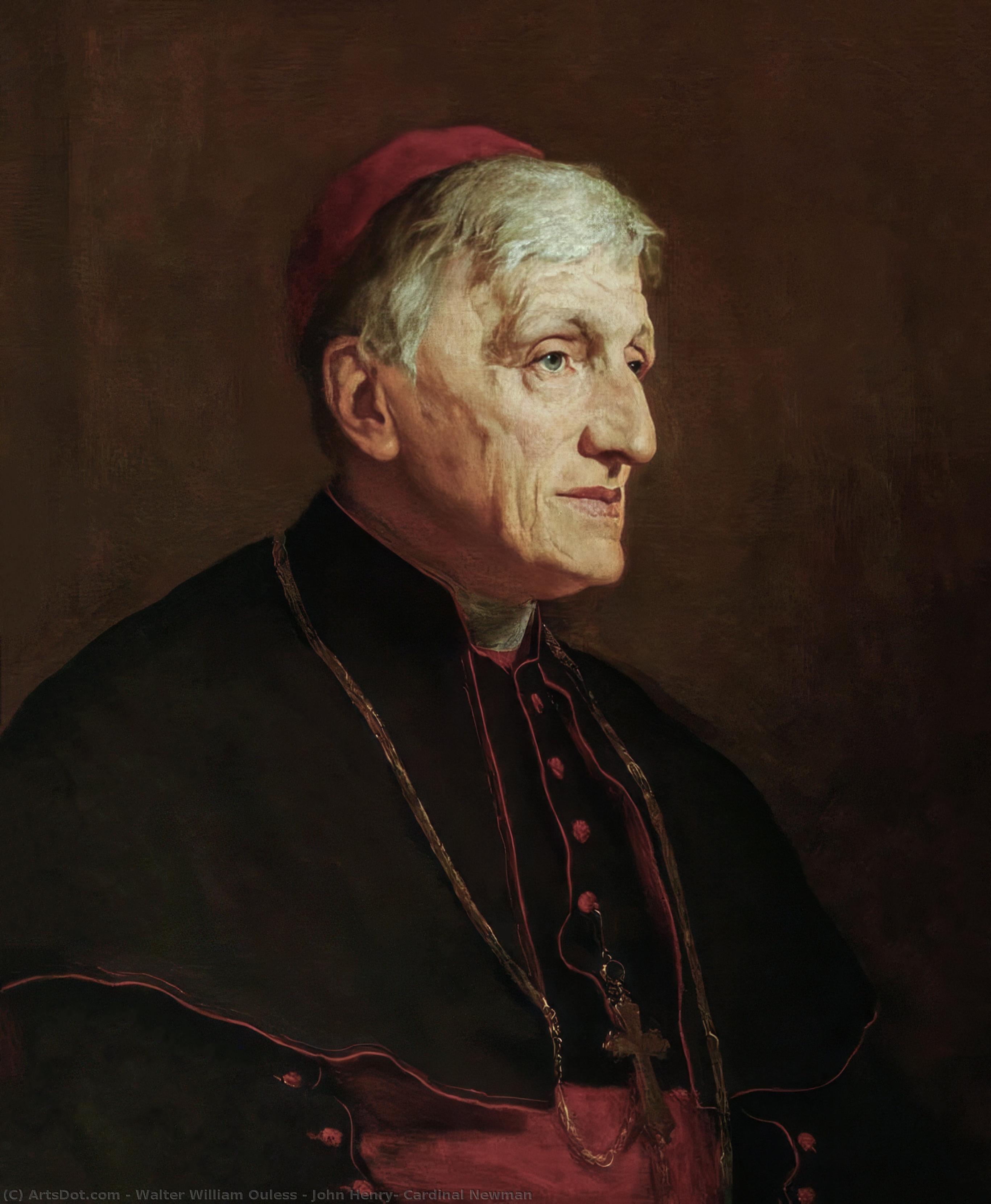 Wikioo.org - The Encyclopedia of Fine Arts - Painting, Artwork by Walter William Ouless - John Henry, Cardinal Newman