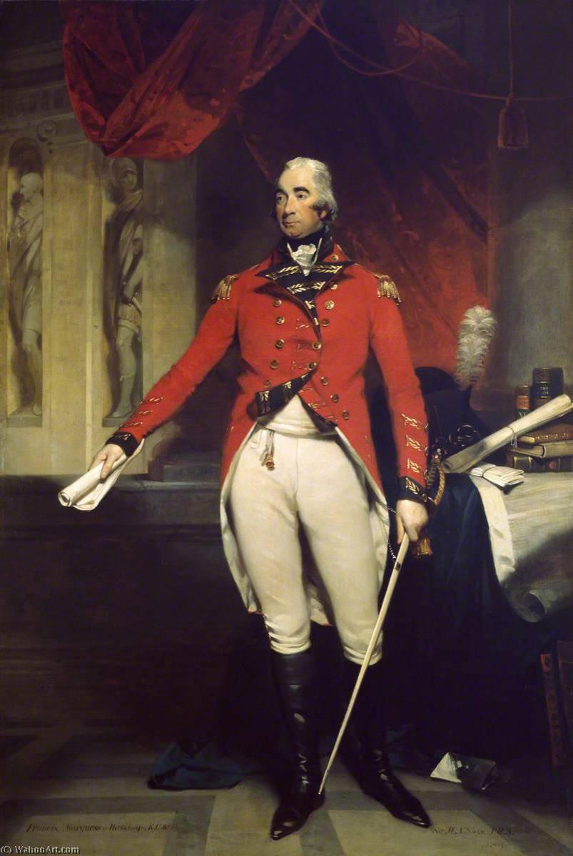 Wikioo.org - The Encyclopedia of Fine Arts - Painting, Artwork by Martin Archer Shee - Francis Rawdon Hastings (1754–1862), Earl of Moira (later Marquess of Hastings), c.1804