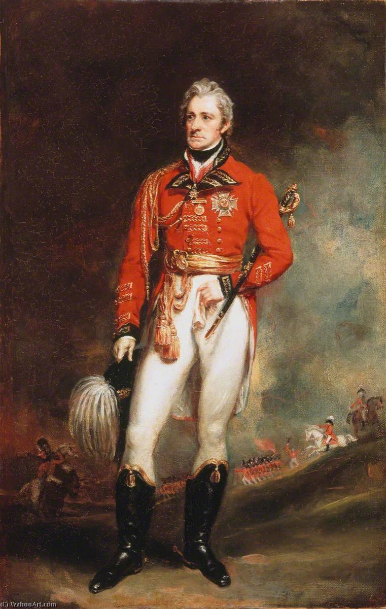 WikiOO.org - Encyclopedia of Fine Arts - Schilderen, Artwork Martin Archer Shee - Major General Sir Thomas Munro (1761–1827), KCB, Governor of Madras, in General Officer’s Uniform