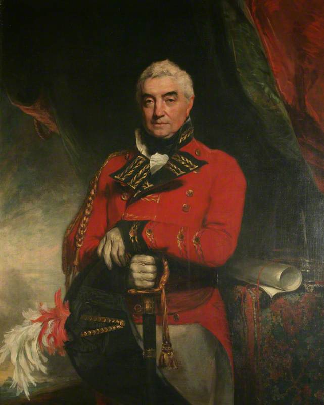 WikiOO.org - 백과 사전 - 회화, 삽화 Martin Archer Shee - Major General Sir Barry Close, Bt