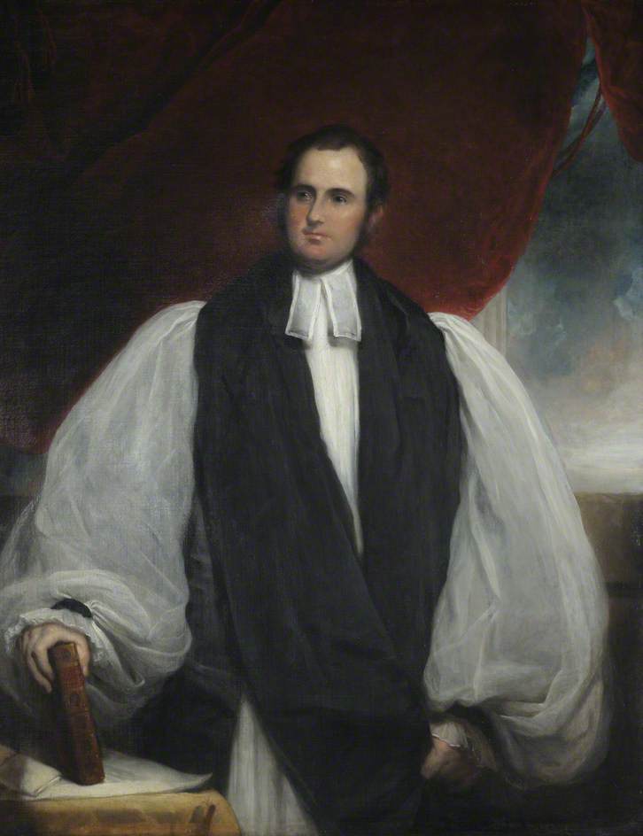 Wikioo.org - The Encyclopedia of Fine Arts - Painting, Artwork by Martin Archer Shee - James Bowstead (1801–1843), Fellow (1824–1838), Bishop of Sodor and Man (1838–1840), Bishop of Lichfield (1840–1843)