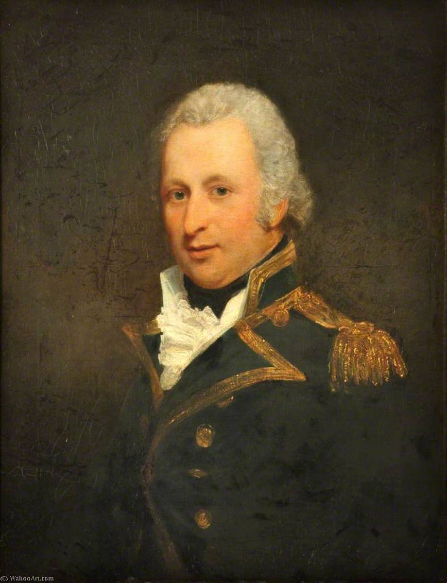 WikiOO.org - Encyclopedia of Fine Arts - Maľba, Artwork Martin Archer Shee - Portrait of a Naval Captain