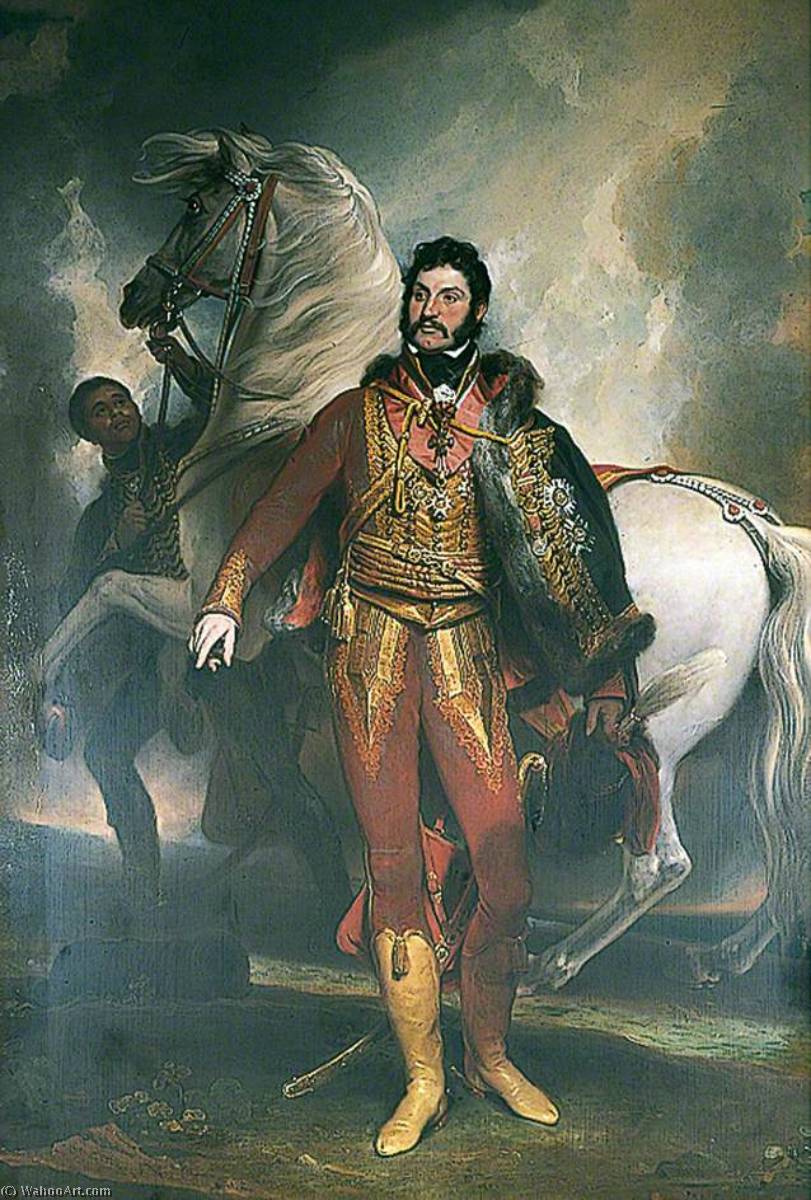 Wikioo.org - สารานุกรมวิจิตรศิลป์ - จิตรกรรม Martin Archer Shee - Major General Sir Richard Hussey Vivian (Later 1st Lord Vivian) (1775–1842)