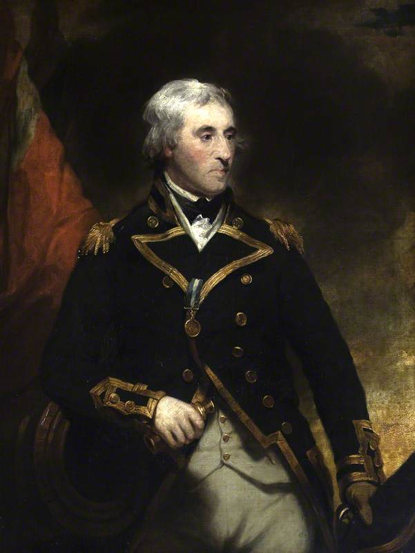 Wikioo.org - The Encyclopedia of Fine Arts - Painting, Artwork by Martin Archer Shee - Vice Admiral Sir William George Fairfax (1739–1813)