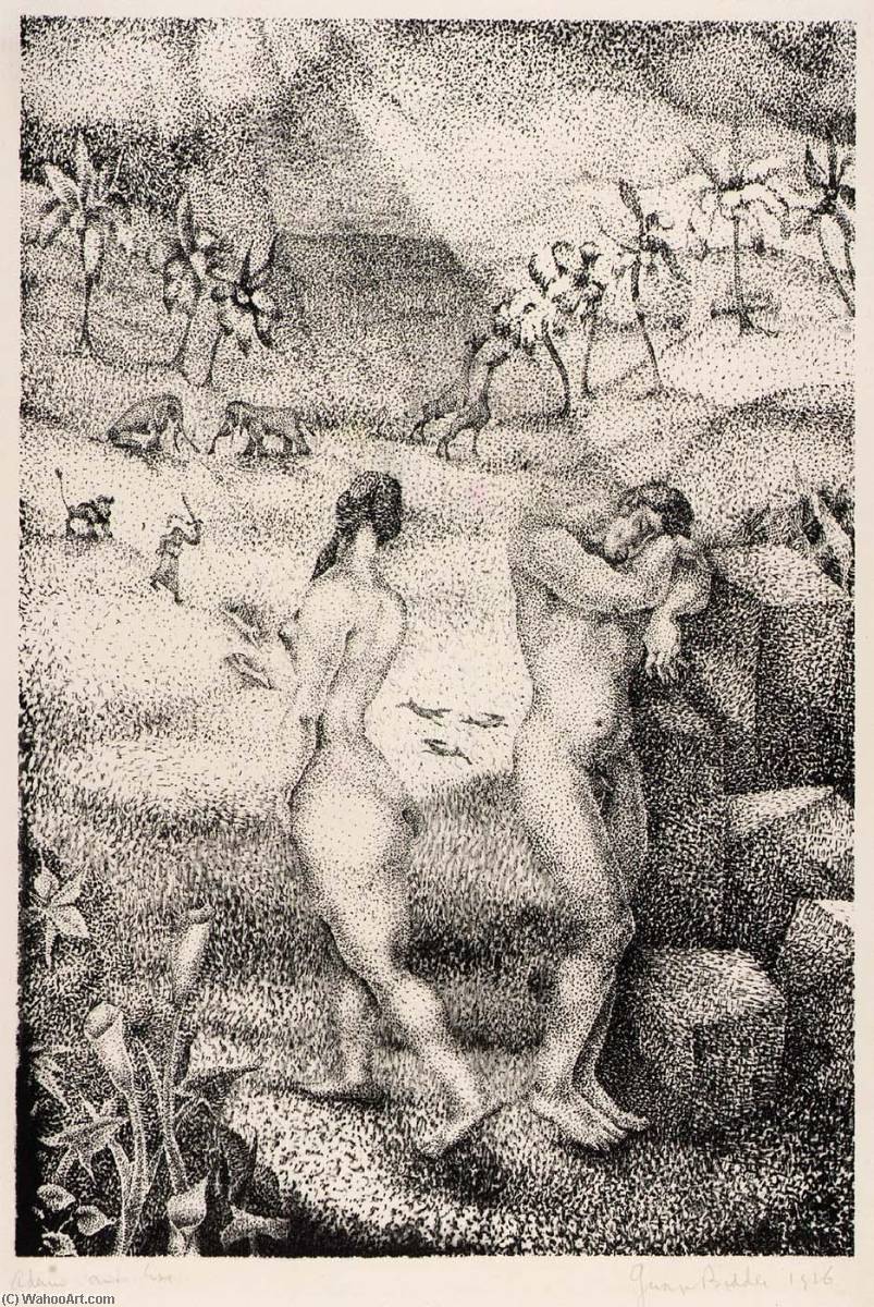 WikiOO.org - Енциклопедия за изящни изкуства - Живопис, Произведения на изкуството George Biddle - Adam and Eve