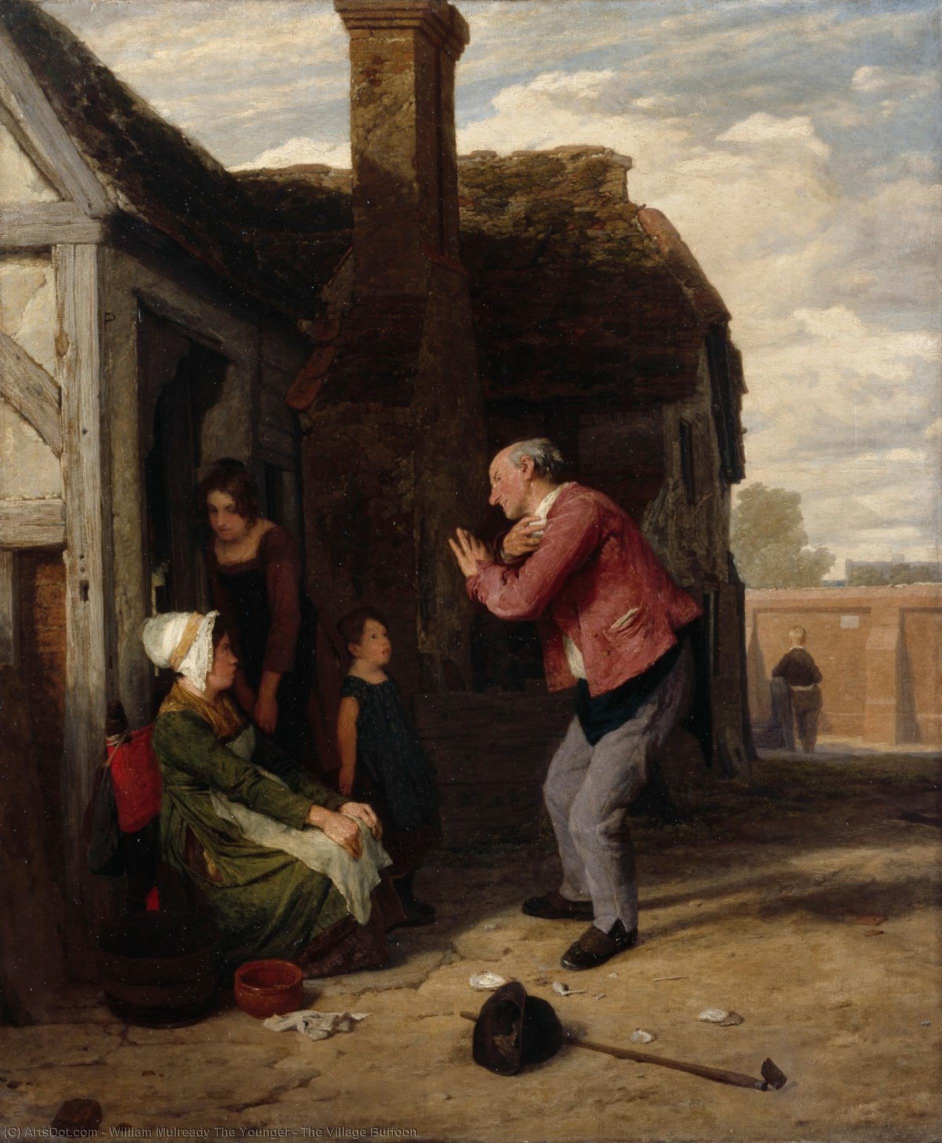 Wikioo.org - The Encyclopedia of Fine Arts - Painting, Artwork by William Mulready The Younger - The Village Buffoon