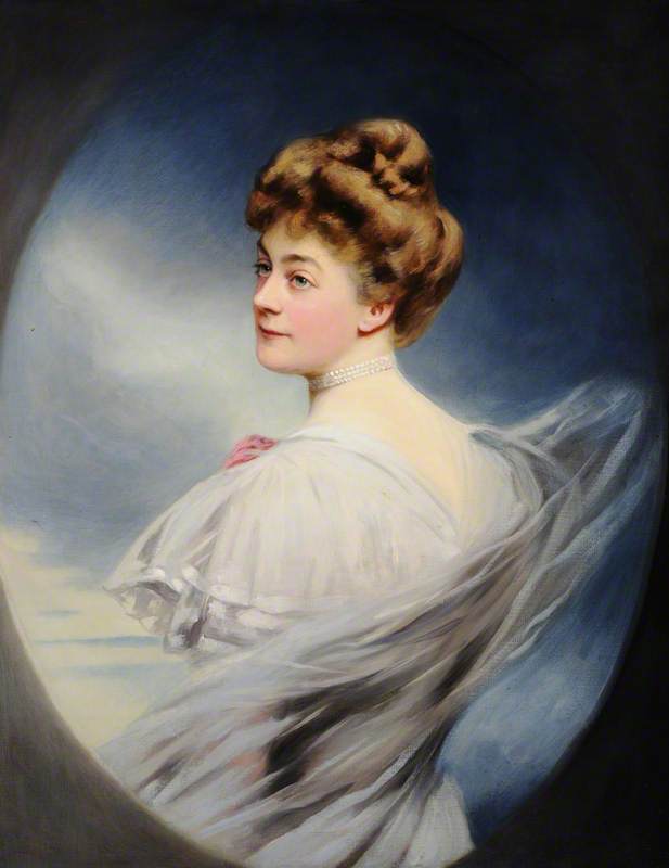 WikiOO.org - Encyclopedia of Fine Arts - Schilderen, Artwork John Saint Helier Lander - Alice de La Chere (1856–1943), Mrs Alfred Hornyold