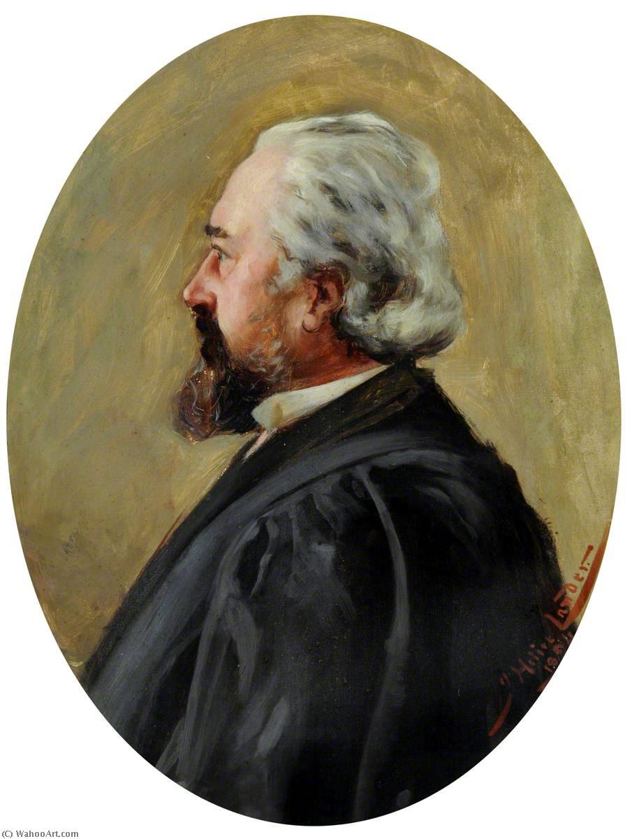 Wikioo.org - Die Enzyklopädie bildender Kunst - Malerei, Kunstwerk von John Saint Helier Lander - porträt von einem mann mit  Ein  Bart