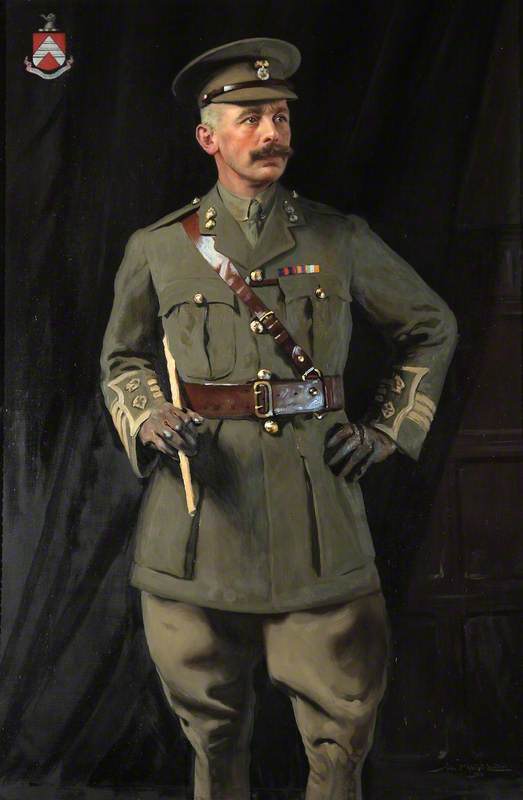 Wikioo.org - สารานุกรมวิจิตรศิลป์ - จิตรกรรม John Saint Helier Lander - Lieutenant Colonel Richard Courtenay Throckmorton (1866–1916)