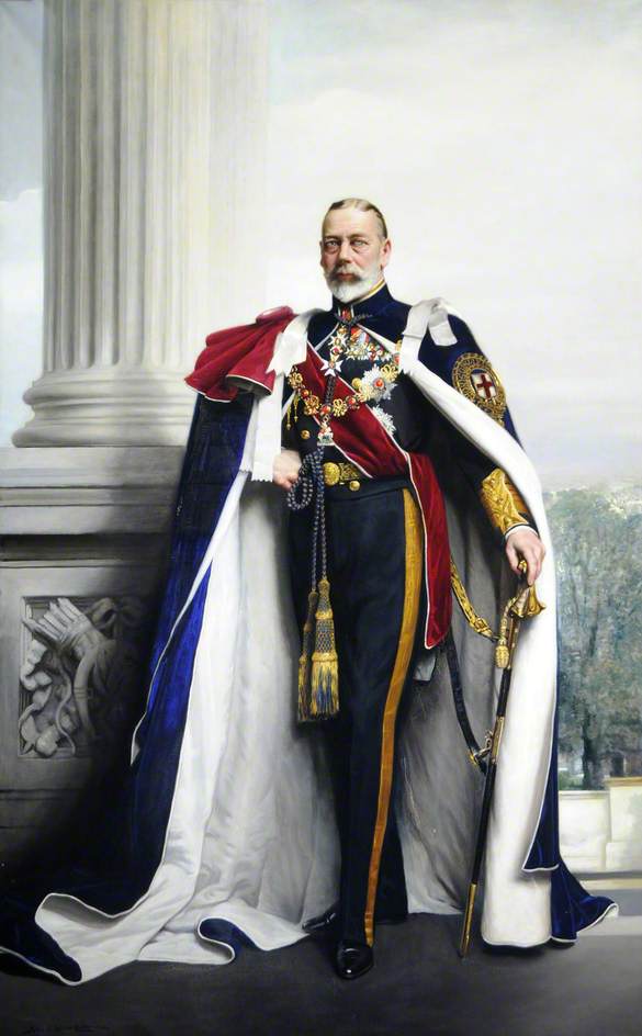 WikiOO.org - Encyclopedia of Fine Arts - Maalaus, taideteos John Saint Helier Lander - His Majesty King George V (1865–1936)