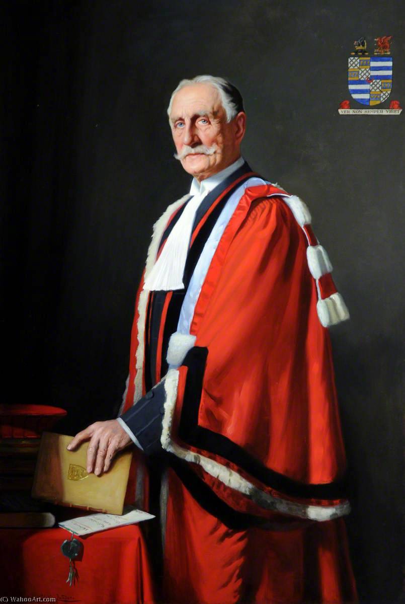 Wikioo.org - The Encyclopedia of Fine Arts - Painting, Artwork by John Saint Helier Lander - Sir William Henry Venables Vernon (1852–1934), Bailiff of Jersey (1899–1931)